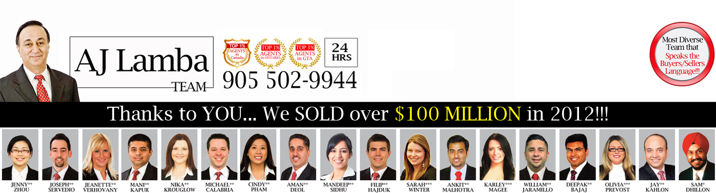 AJ Lamba Team - Realtors in Mississauga, Toronto, Oakville, Brampton & Milton