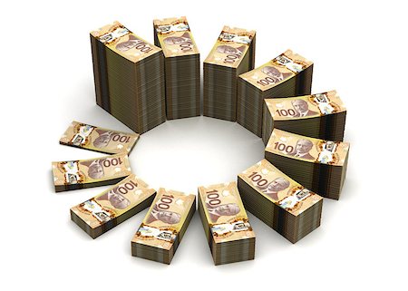 stacks of cash
